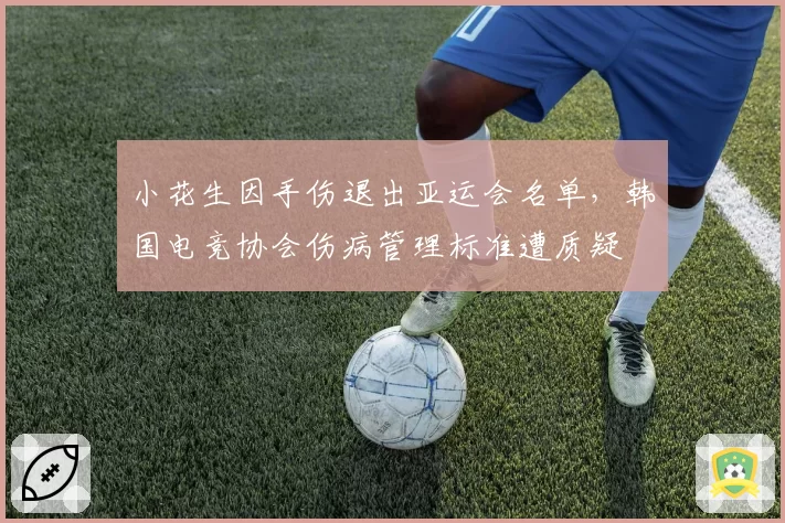 小花生因手伤退出亚运会名单，韩国电竞协会伤病管理标准遭质疑